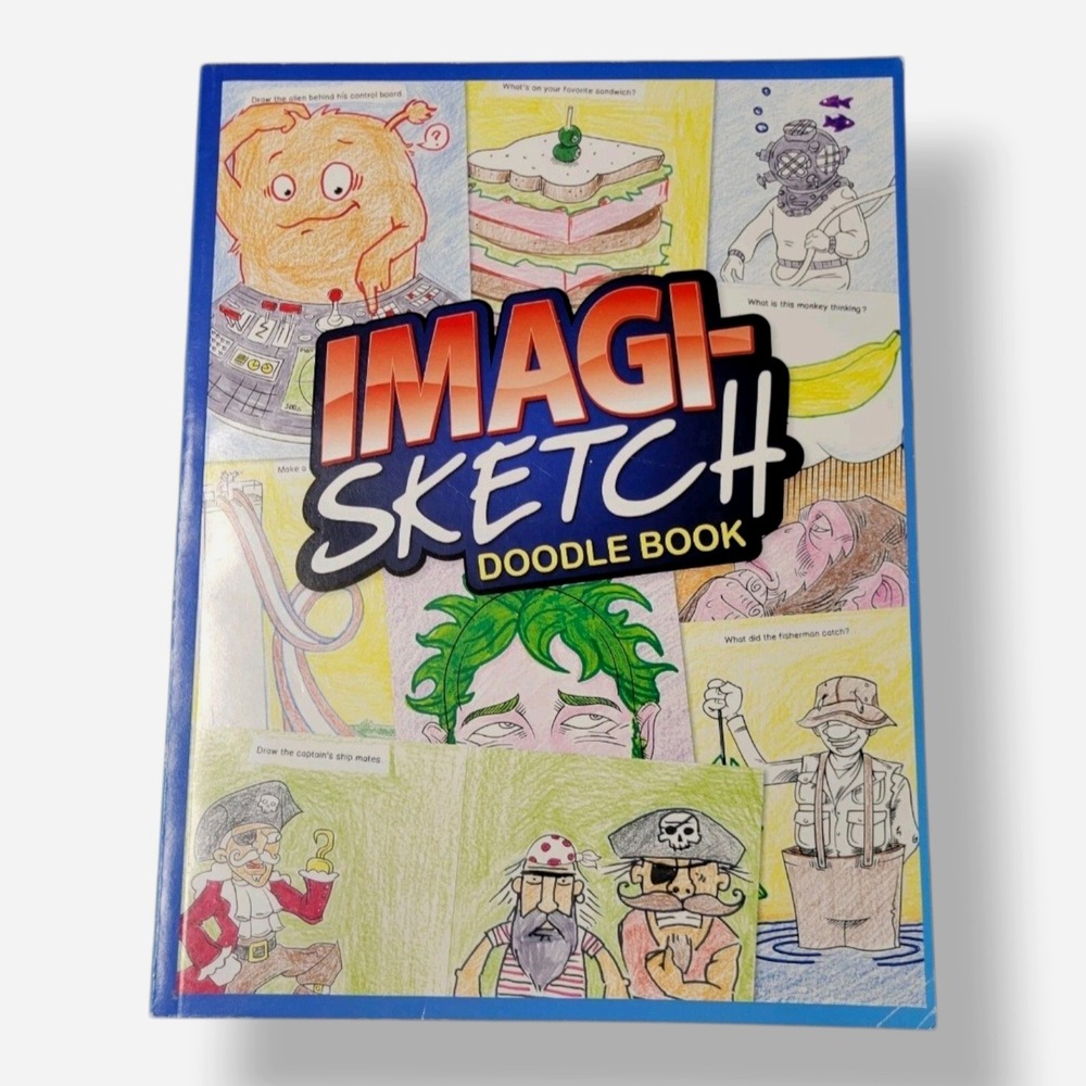 Imagi-Sketch Doodle Book Paperback Draw Coloring Imagine Youth Book Art Rose Art